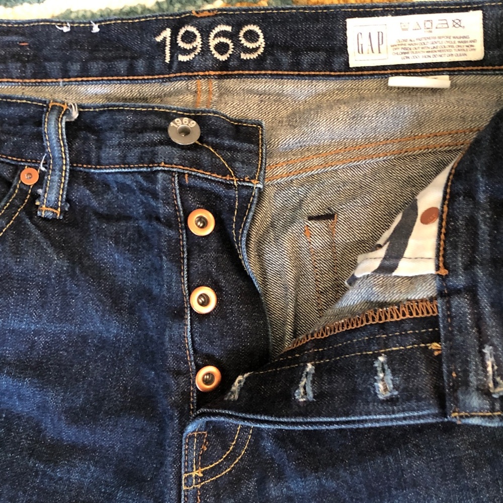Gap Men's Japanese Raw Selvedge Denim Jeans 33x30 - Picture 13 of 16
